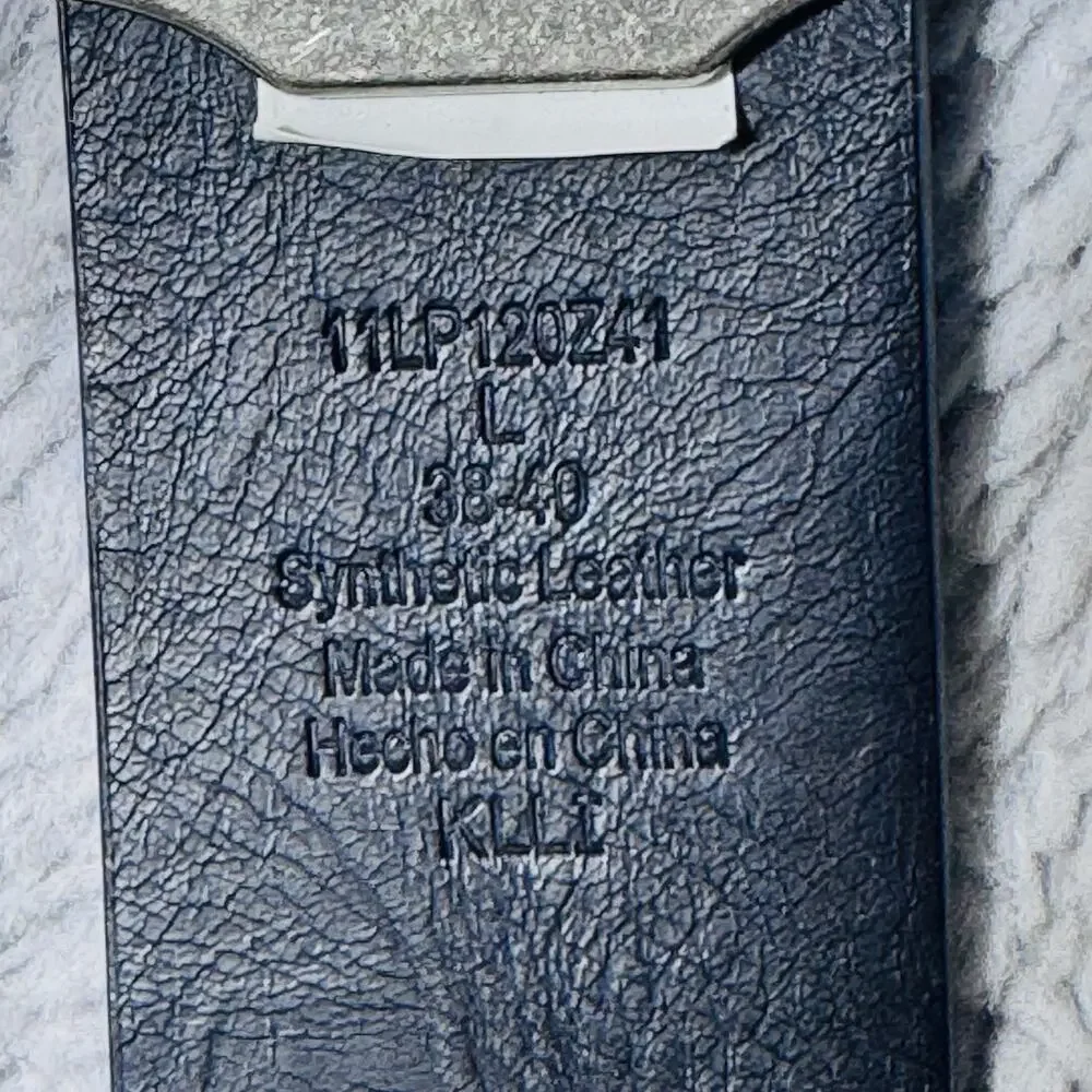 Levi's Mens Brown Synthetic Leather Belt Silver Metal Buckle Sz L 38-40